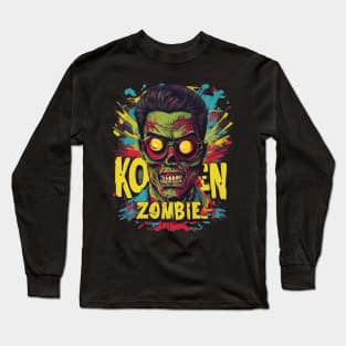 Korean Zombie Concept art vintage Long Sleeve T-Shirt